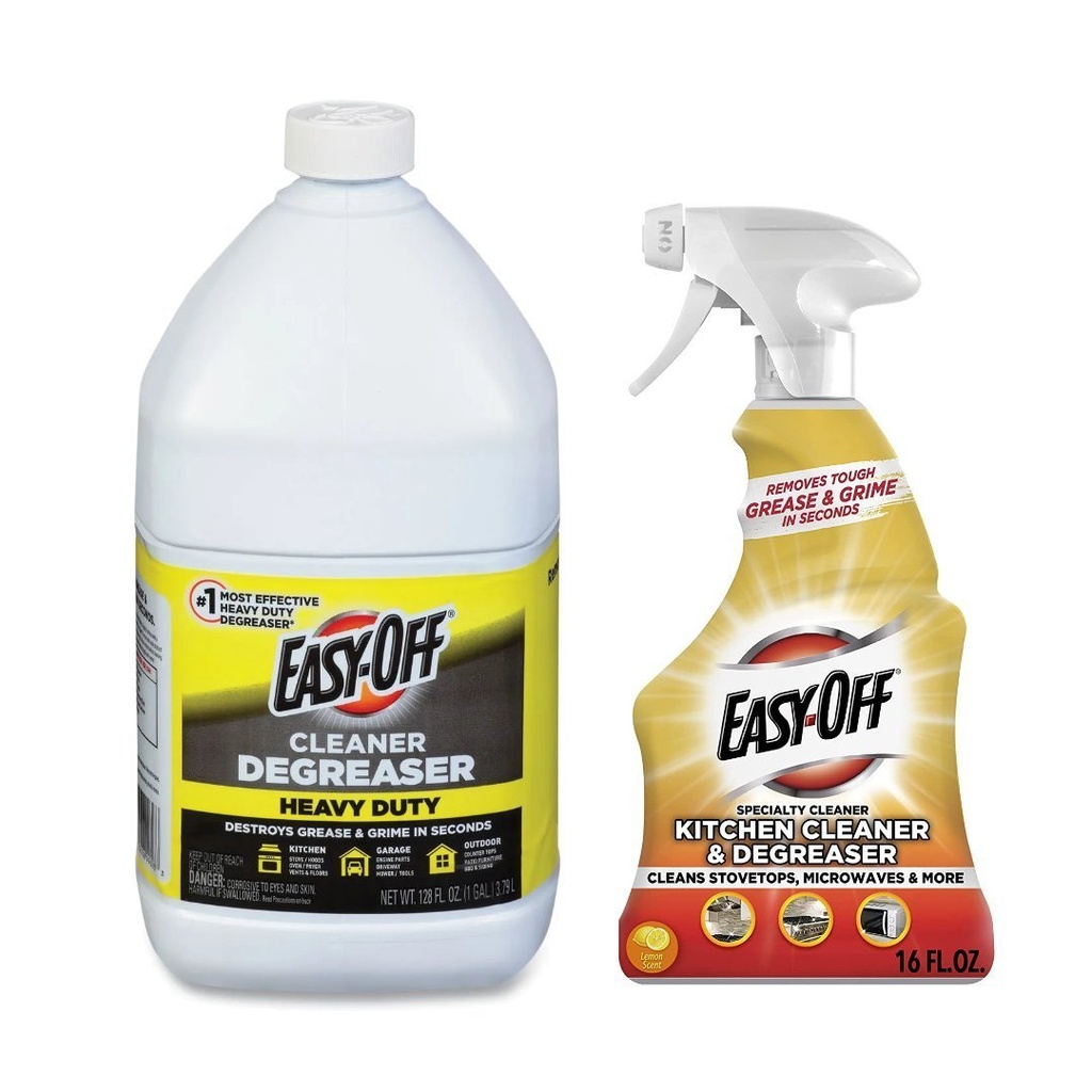 Set Limpiador Desengrasante + Spray Desengrasante De Cocina / Easy Off / 3.79L / 473mL