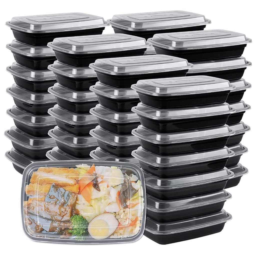 Envases Desechables Con Tapa, Glad / 50 Piezas / 25 Set
