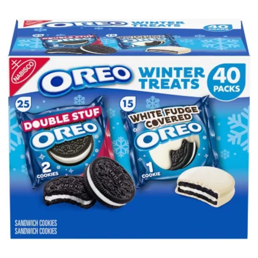 Paquete Variado De Oreo Winter Treats, Nabisco / 40 Pack / 1.02 Kg