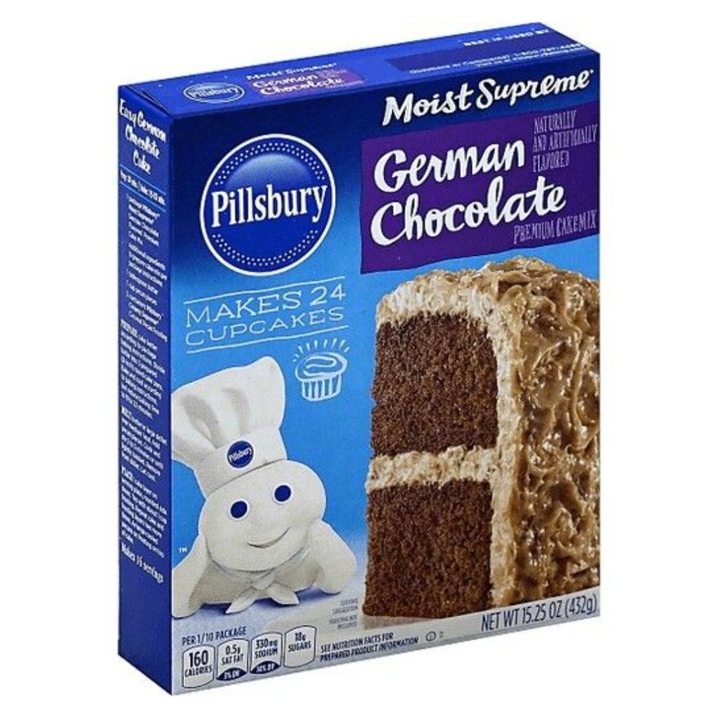 Mezcla de Torta Pillsbury Chocolate Aleman, 432g