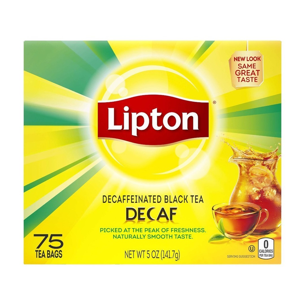 Té Negro Lipton Descafeinado / 75 Pack