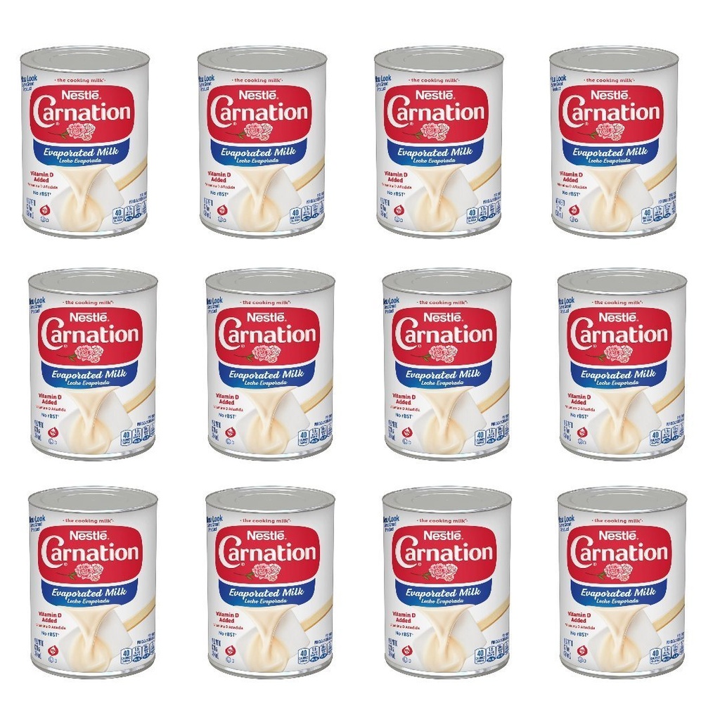 Leche Evaporada Carnation, Nestlé / 12 Pack / 354 ml