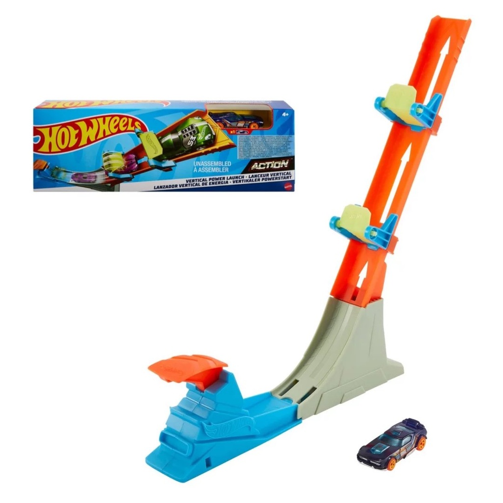 Pista Hot Wheels - Lanzamiento de Poder Vertical / Incluye 1 Vehículo