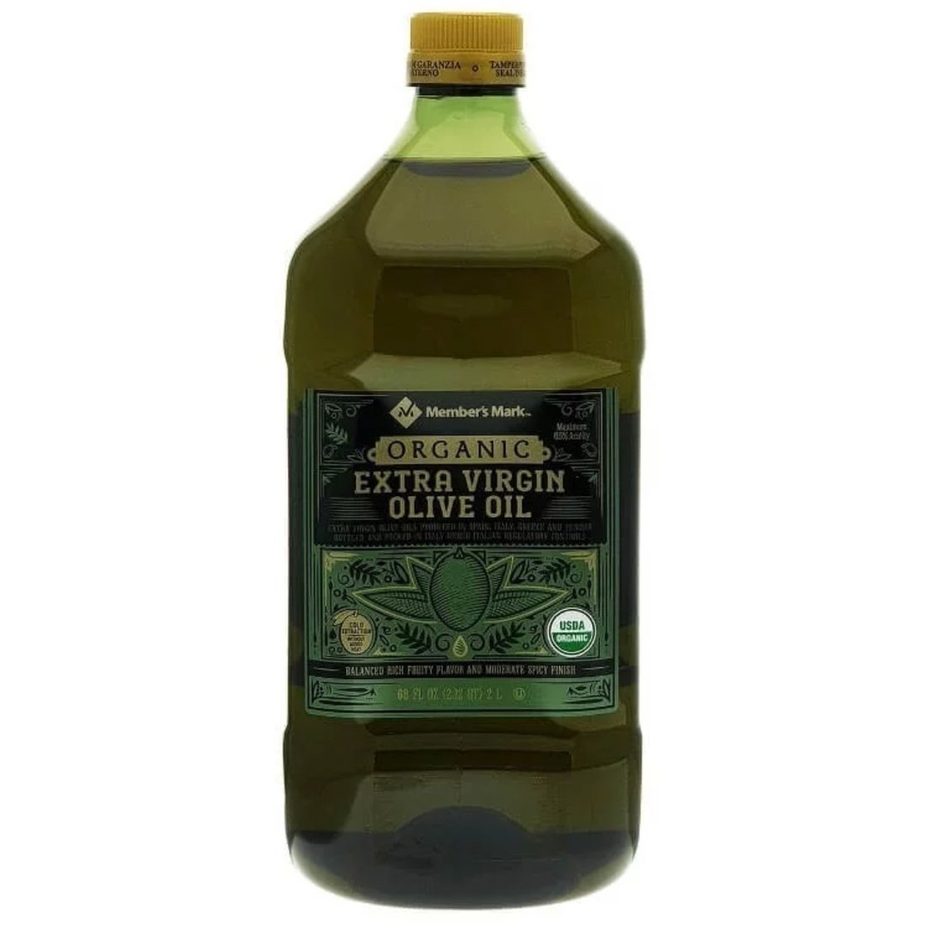 Member’s Mark Aceite De Oliva Orgánico Extra Virgen / 2L