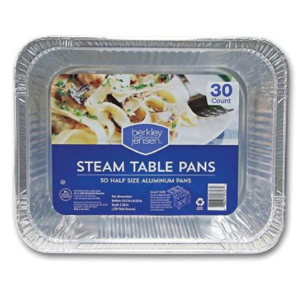 Bandejas De Aluminio Desechables Medianas 30 Pack