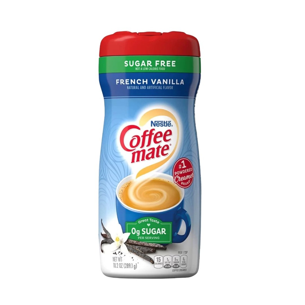 Coffee Mate Sabor Vainilla Francesa Sin Azúcar, Nestlé / 289g