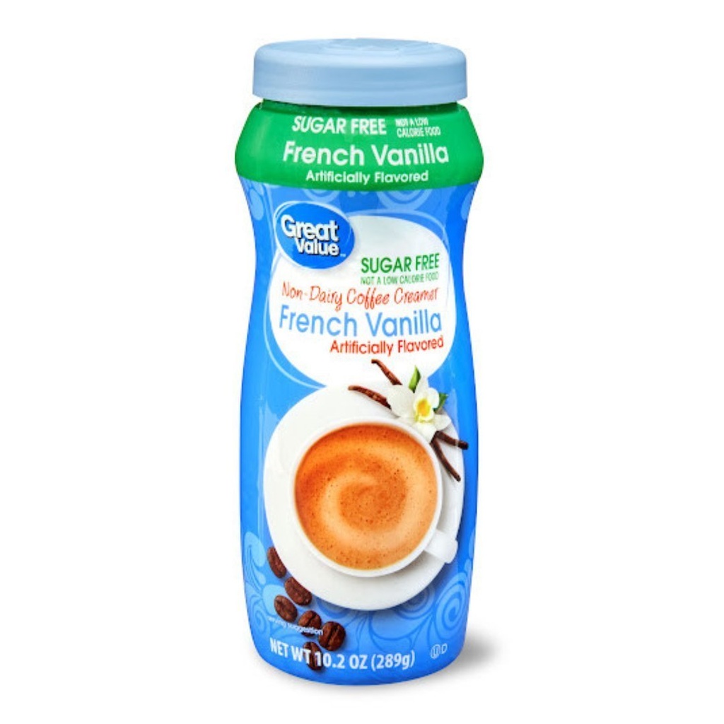 Crema De Café En Polvo No Láctea Sabor Vainilla Francesa, Great Value / 289g