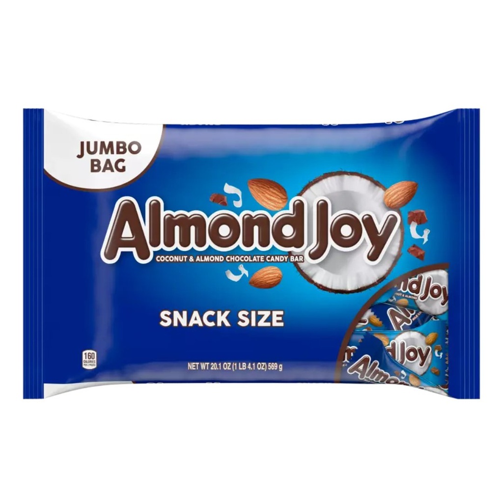 Barras De Caramelo Tamaño Snack - Almond Joy / 569g