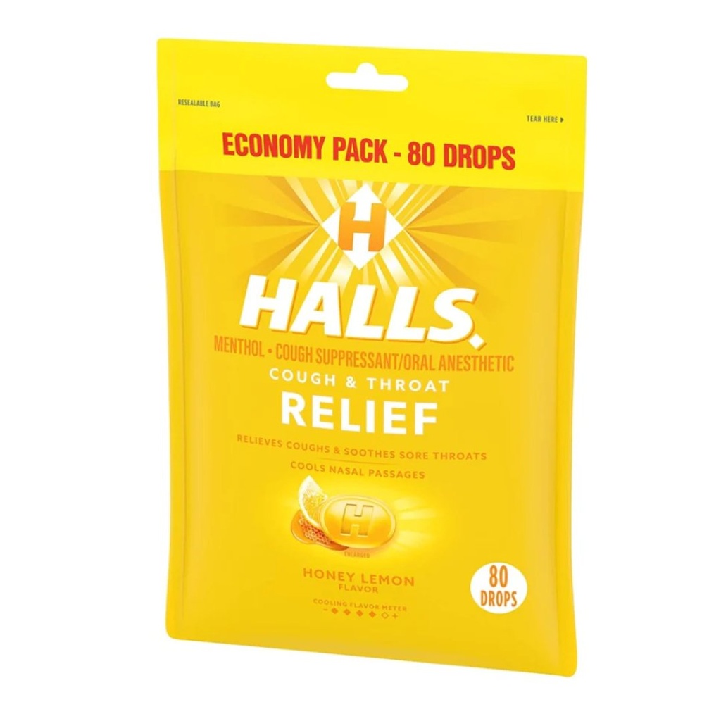 Halls Relief - Sabor Limón / 80 Pack