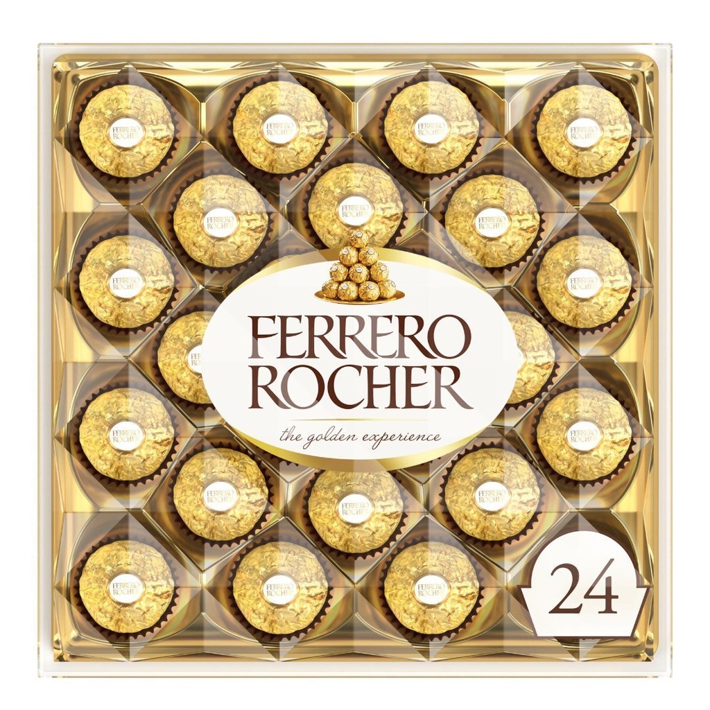 Bombones De Chocolate Ferrero Rocher, 24 Pack / 300g