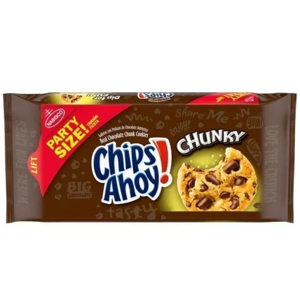 Galletas Chips Ahoy! Chunky Party Size, Nabisco / 701g