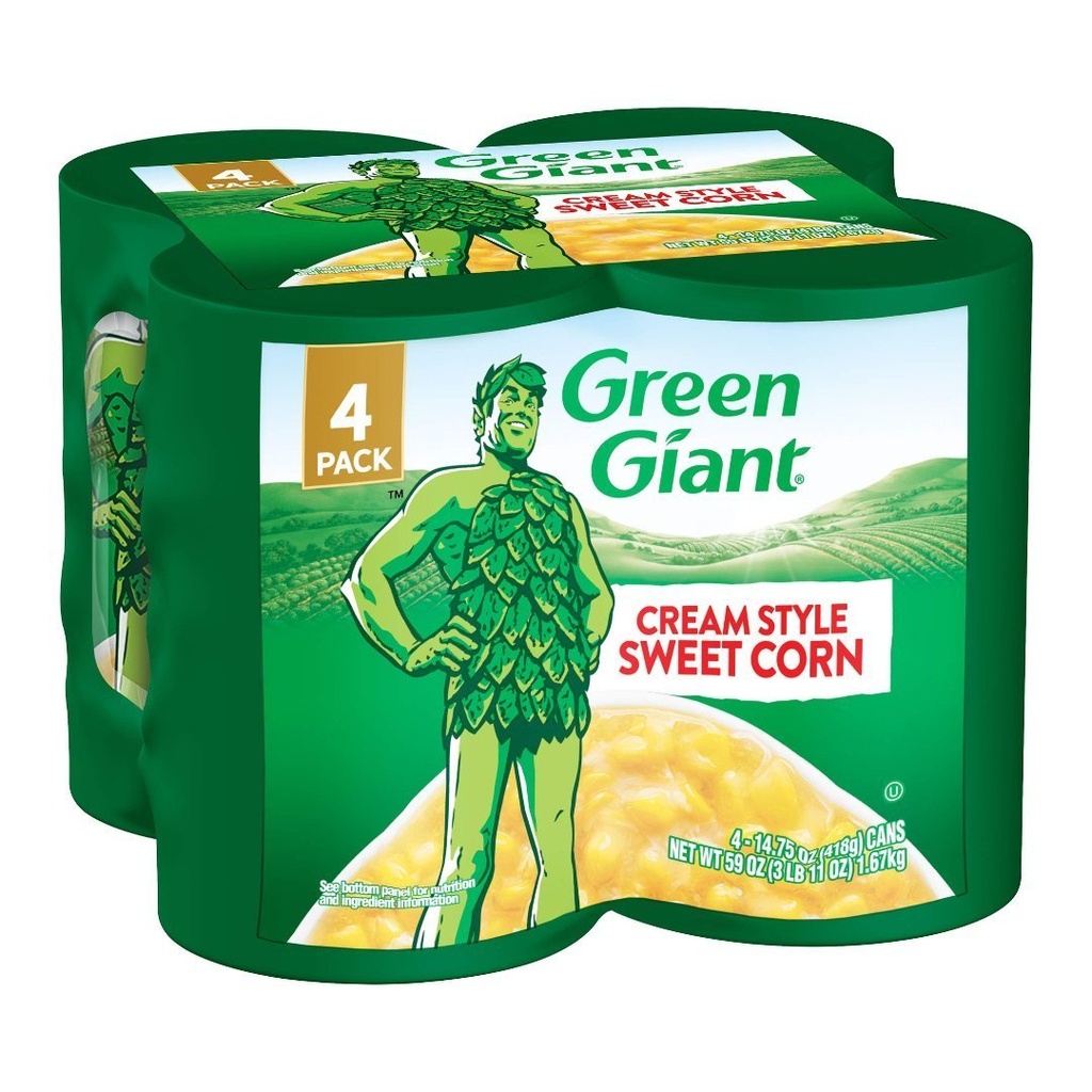 Crema De Maiz Dulce, Green Giant / 4 Pack / 418g / 1.67Kg Total