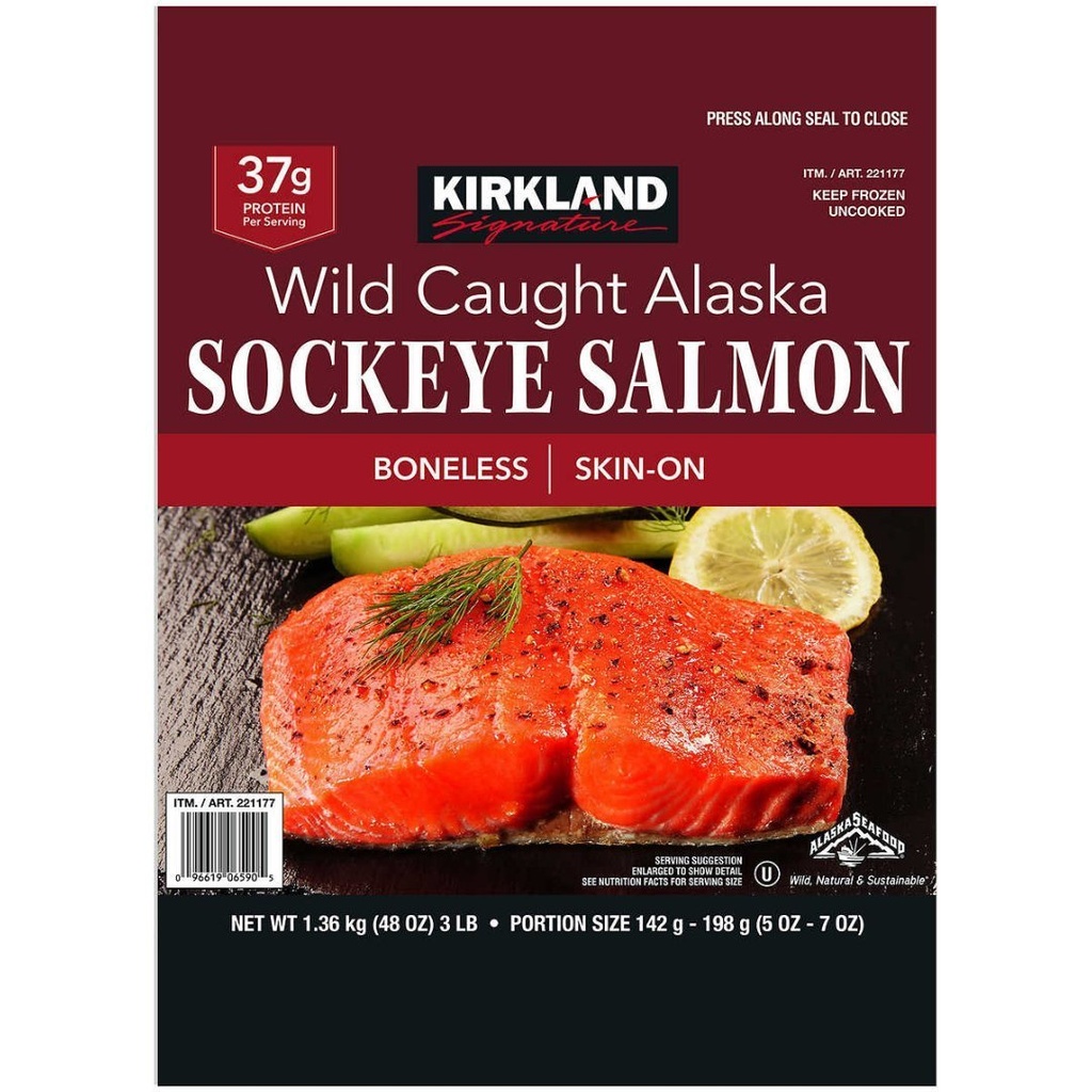 Salmón Rojo Salvaje De Alaska, Kirkland Signature / 1.36 Kg