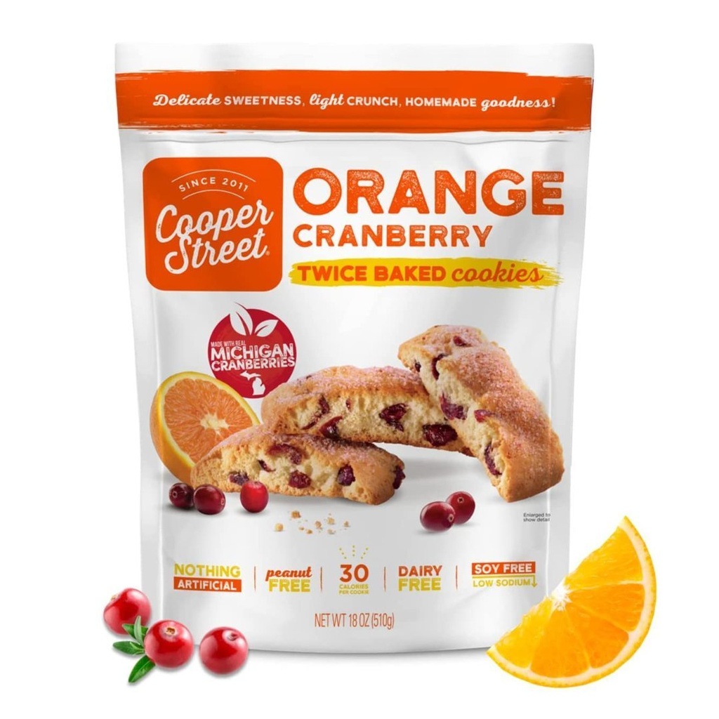 Galletas De Arándano y Naranja, Cooper Street / 510g