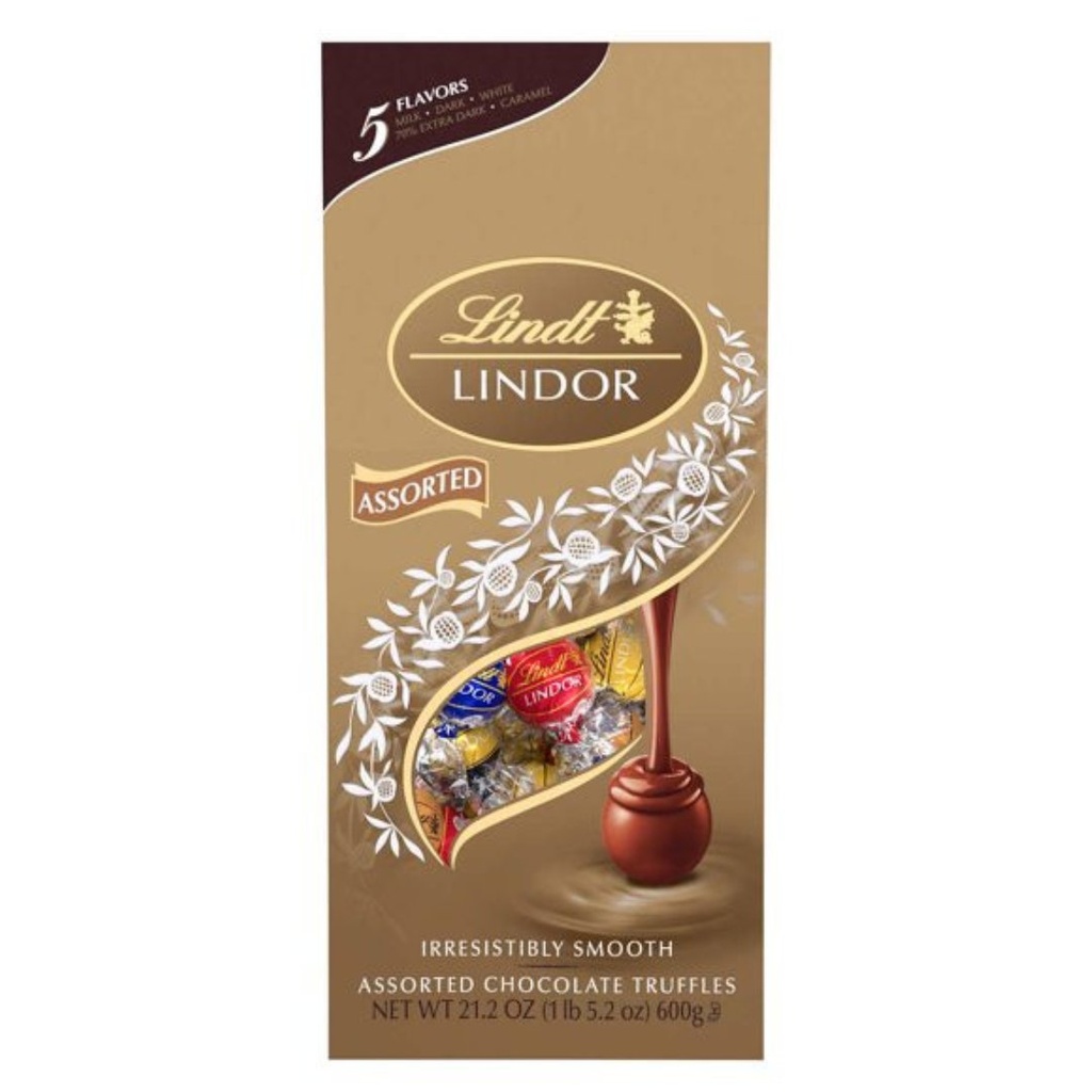 Trufas De Chocolate Sabores Variados, Lindt Lindor / 600g