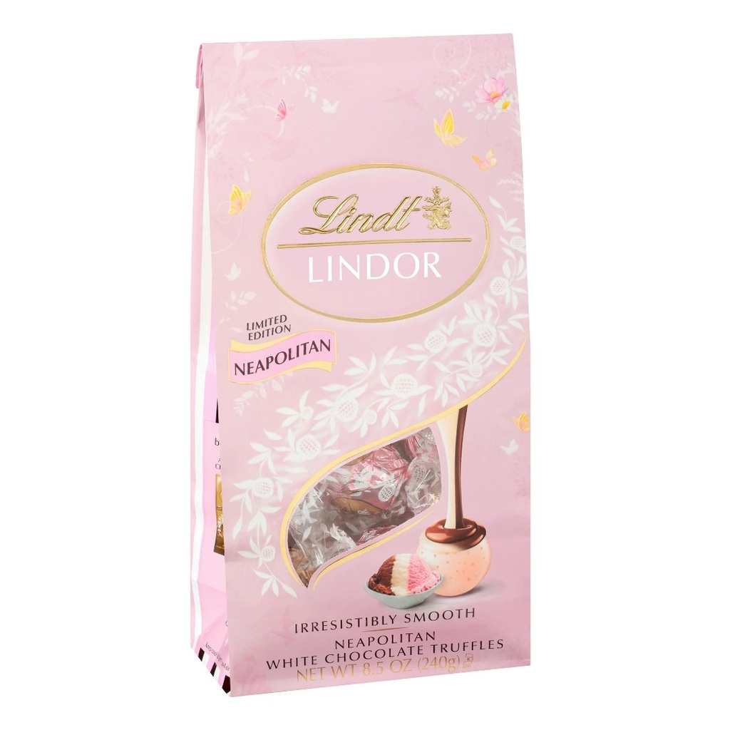 Trufas De Chocolate Blanco Neapolitan, Lindt Lindor / 600g