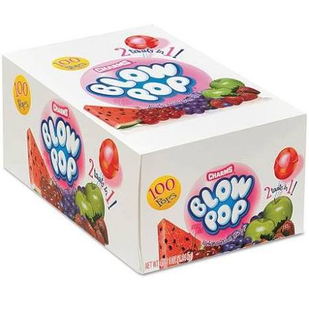 Chupetas Charms Sabores Variados 100 Pack