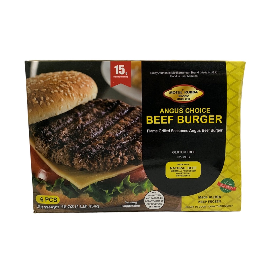Carne Angus De Hamburguesas, Mosul Kubba / 6 Pcs / 454g