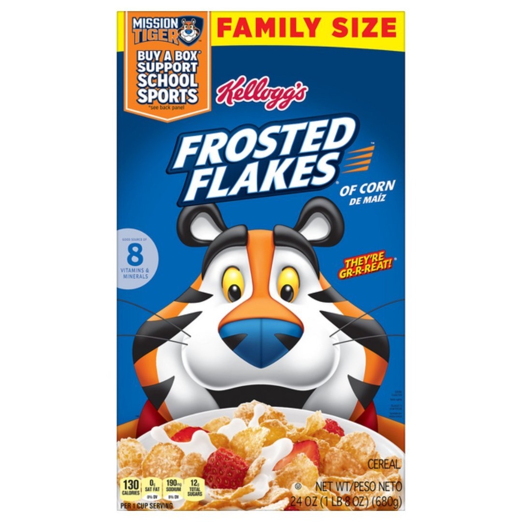 Cereal Frosted Flakes Tamaño Familiar, Kellogg´s / 680g
