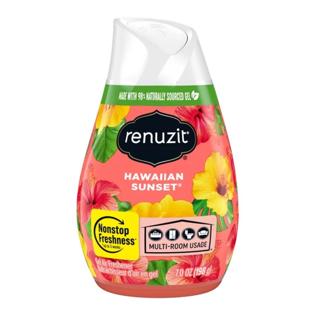 Ambientador De Gel Ajustable - Hawaiian Sunset / Renuzit / 198g