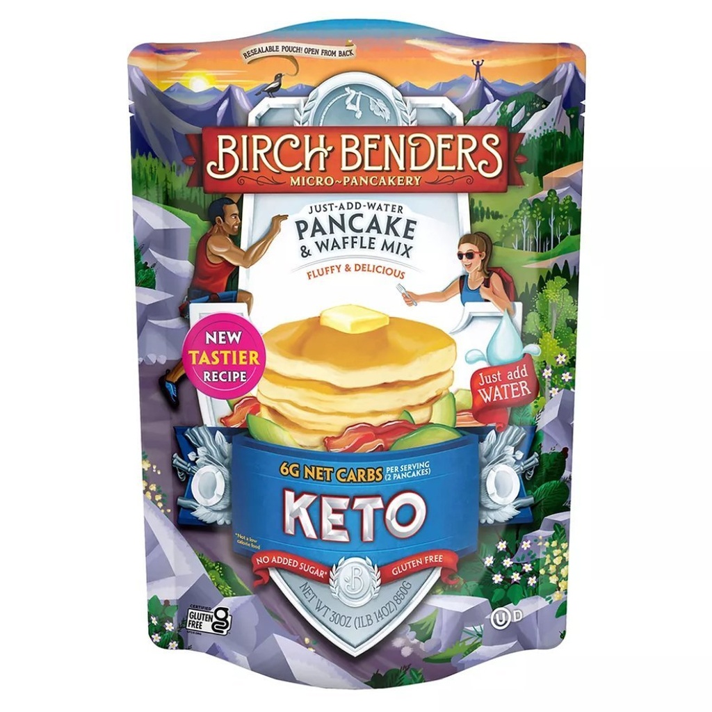 Mezcla Para Panquecas y Waffles Keto, Birch Benders / 850g