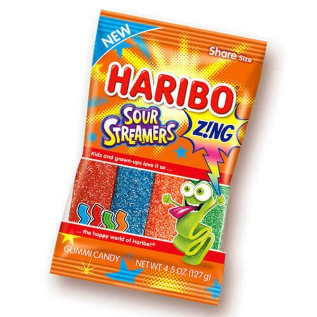 Tiras De Caramelo Sour Streamers, Haribo / 204g