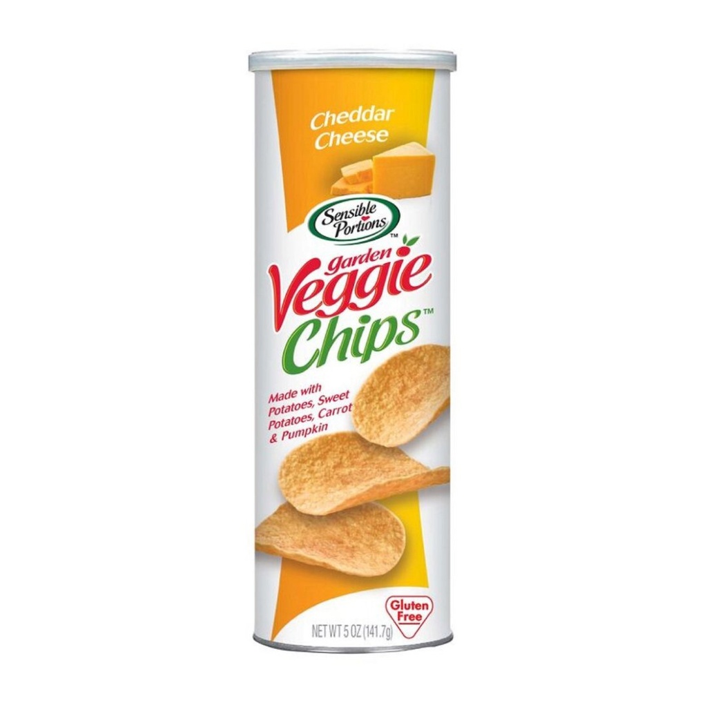 Papas Chips Veggie - Queso Cheddar / Sensible Portions / 141g