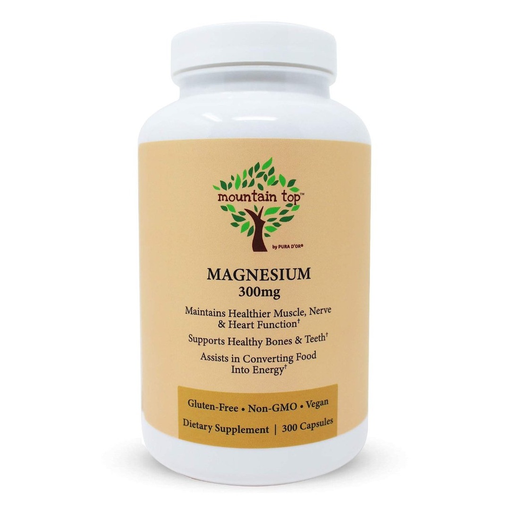 Magnesio 300mcg Gluten Free - Vegano / Mountain Top / 300 Capsulas