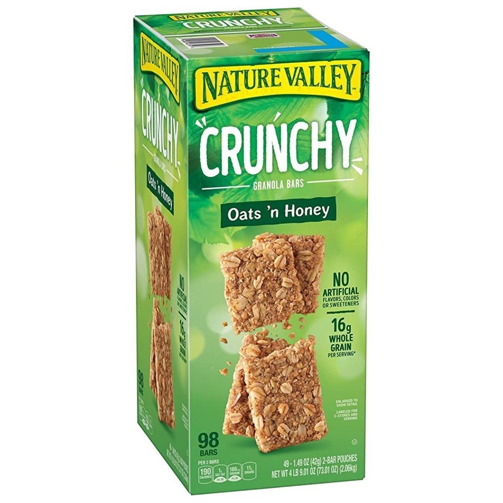 Barras De Granola Crujiente De Avena y Miel, Nature Valley / 42g / 49 Pack