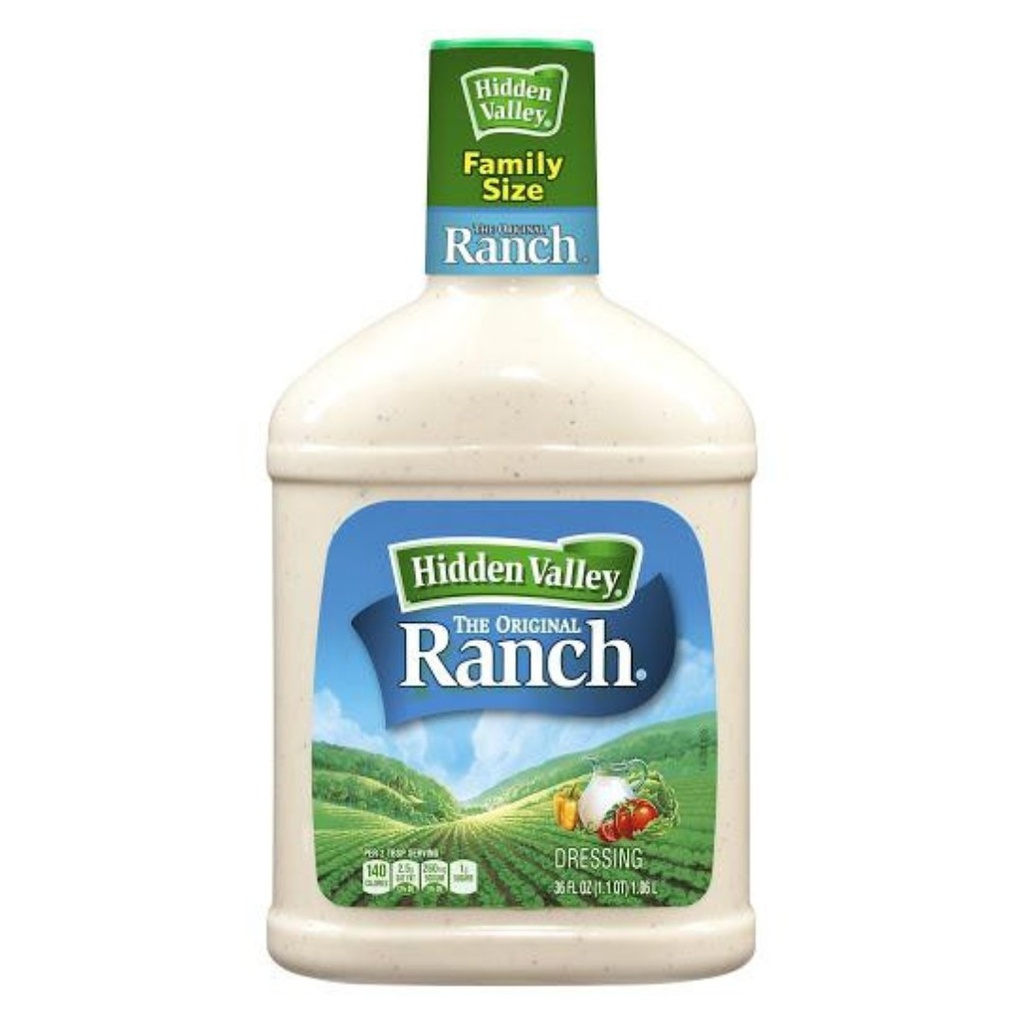 Aderezo Ranch Original, Hidden Valley / 1.18L