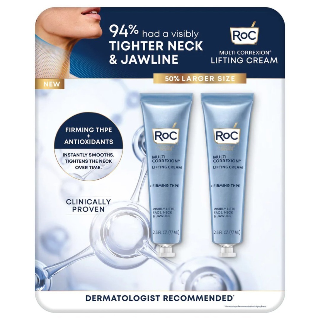Lifting En Crema Para Cuello y Cara, Roc / 2 Pack / 77mL