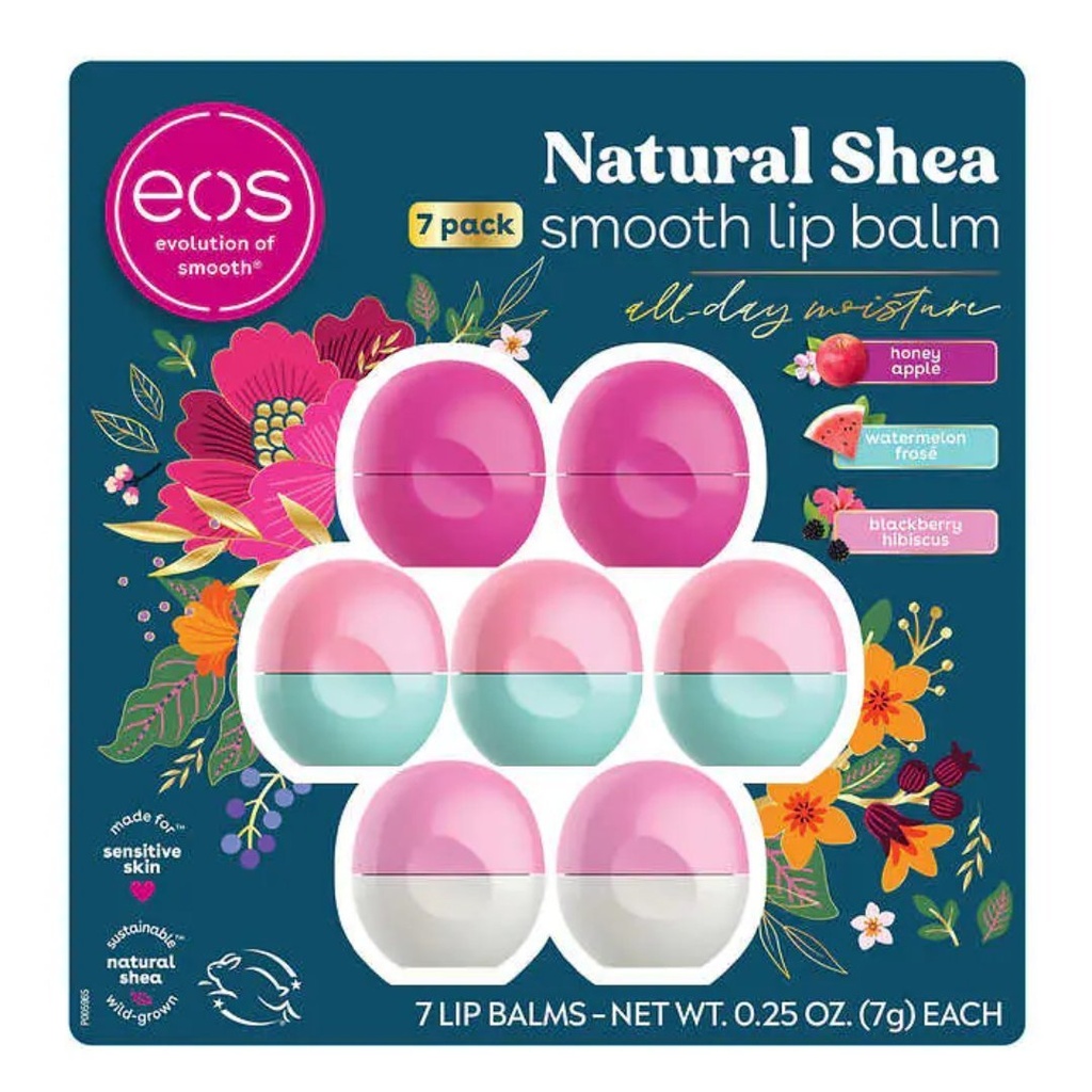 Balsamo Labial, Eos / 7 Pack Variados / 7g