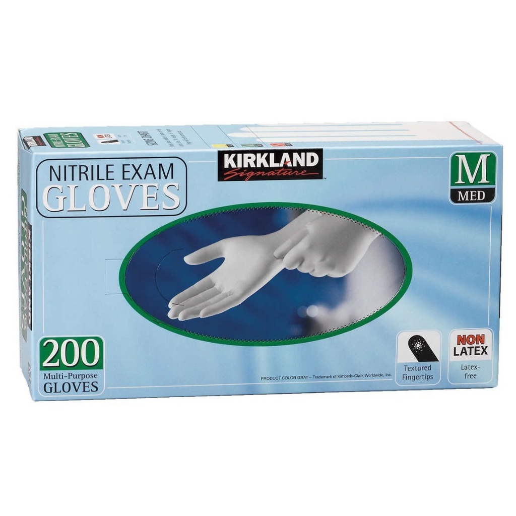 Guantes De Nitrilo Multi-Uso / Kirkland / 200 Pack / Talla M