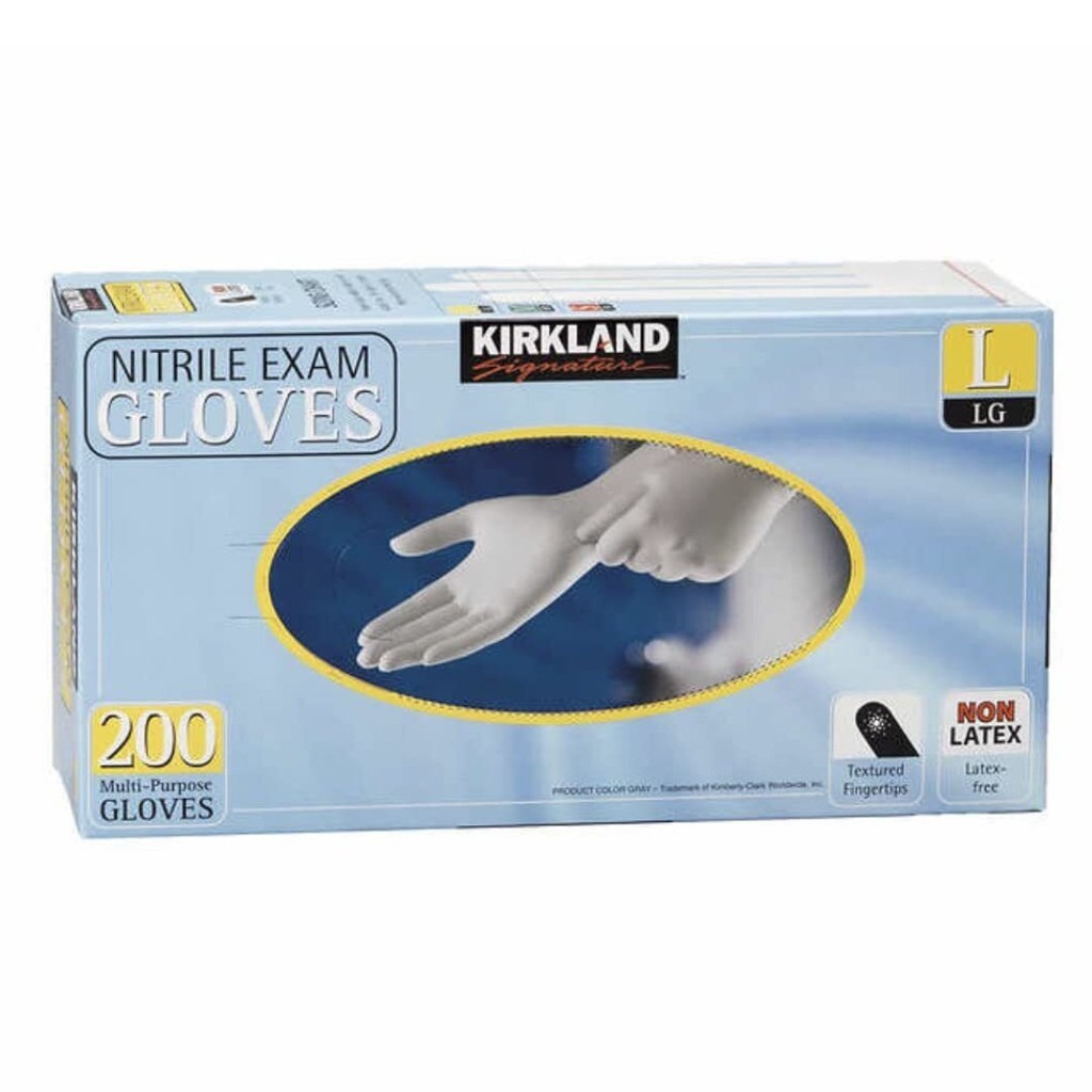 Guantes De Nitrilo Multi-Uso / Kirkland / 200 Pack / Talla L