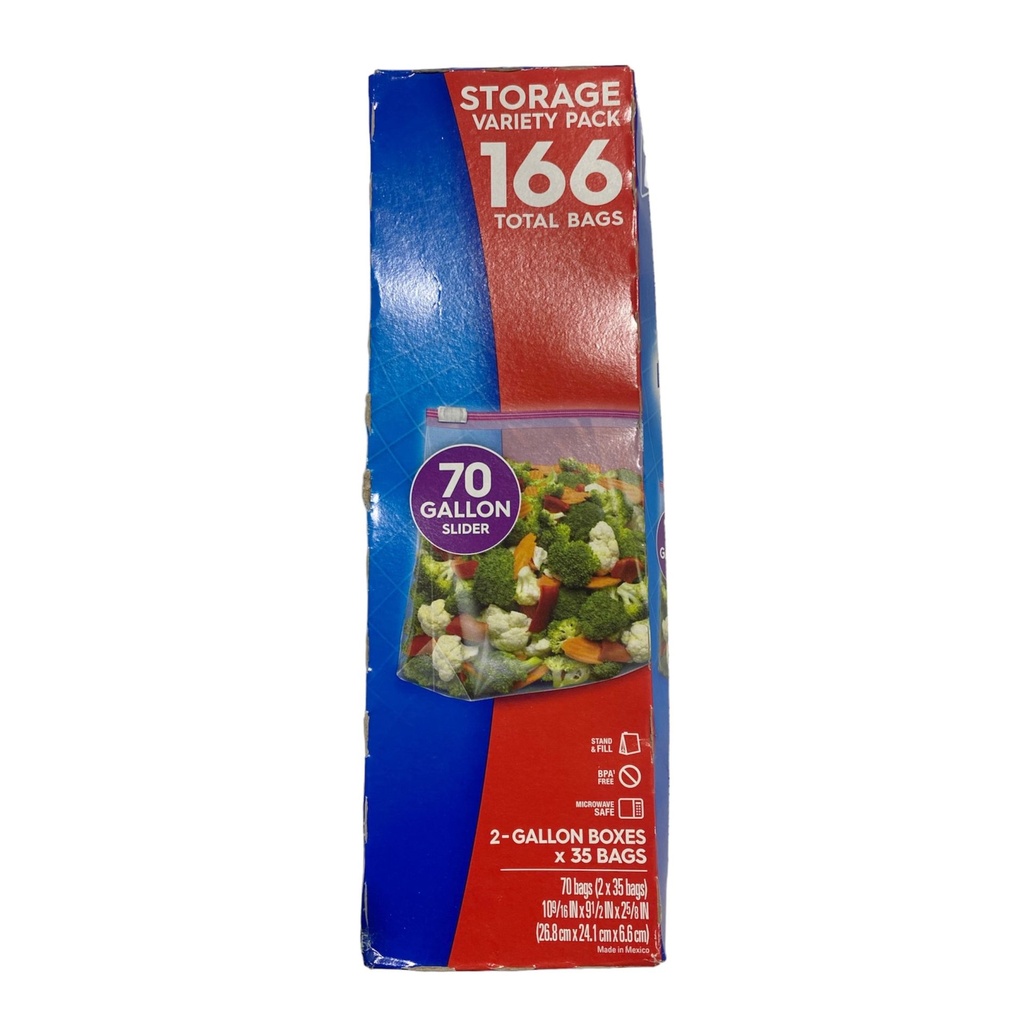 Ziploc Bolsas 26.8cm x 24.1cm / 35 Pack