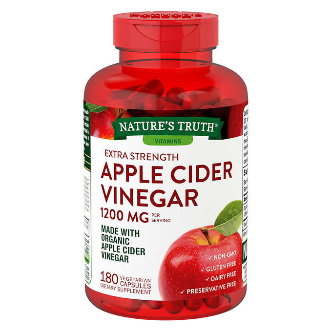 Cápsulas de Vinagre de Manzana Nature's Truth 1200mg 180 Pack