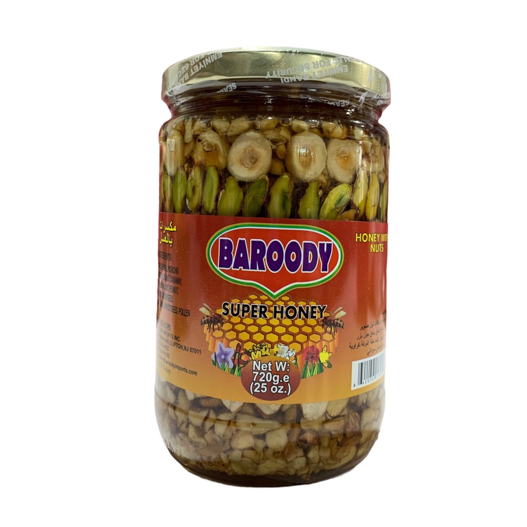 Miel Con Nueces Mixtas, Baroody / 720g