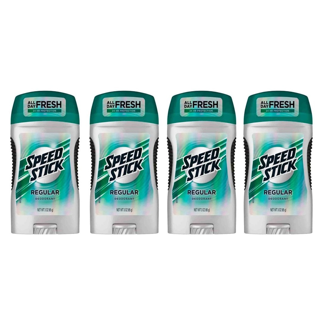 Desodorante De Caballero Regular 24H Protección / Speed Stick / 85g / 4 Pack