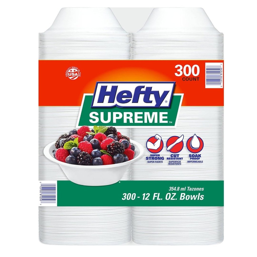 Bowl De Anime, Hefty Supreme / 300 Pack / 354.8mL