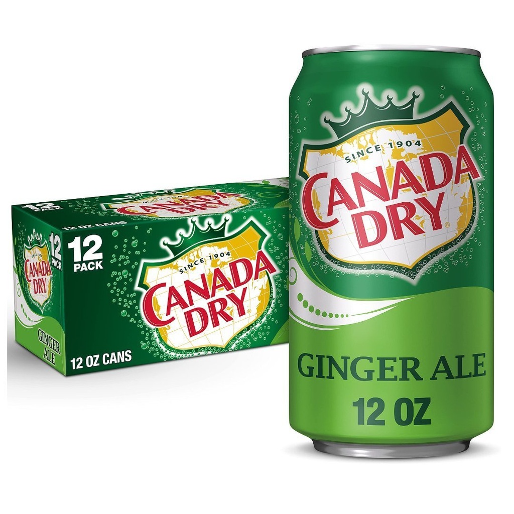 Refresco Canada Dry Ginger Ale / 12 Pack / 355mL