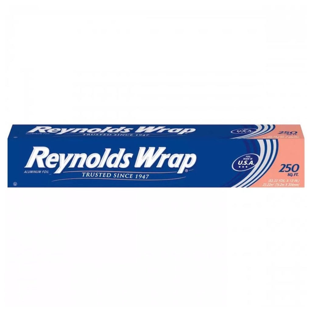 Papel Aluminio Reynolds Wrap / 76.2m x 304mm / 250 SQ FT