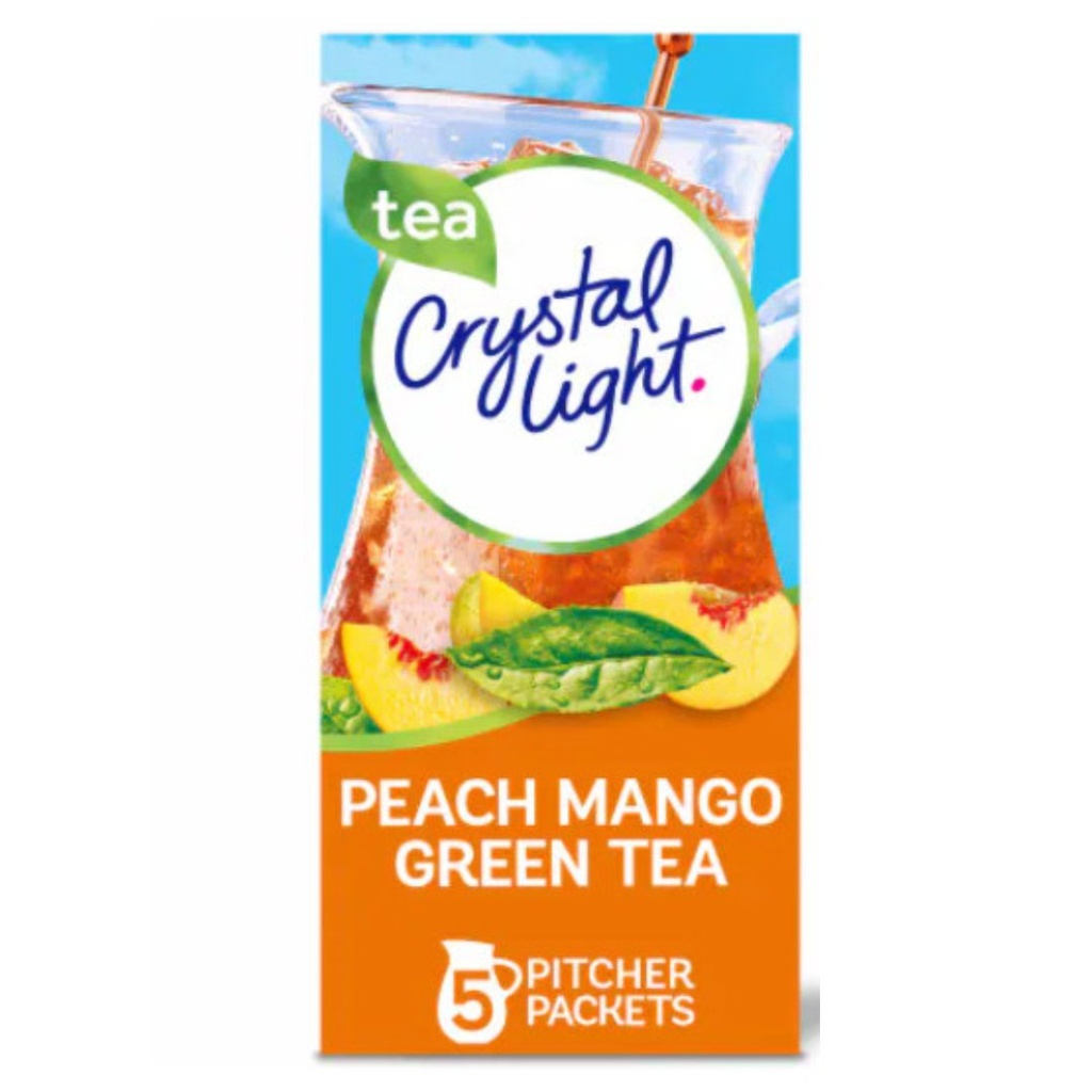 Crystal Light - Durazno - Mango - Té Verde / 5 Sobres / 52.5g