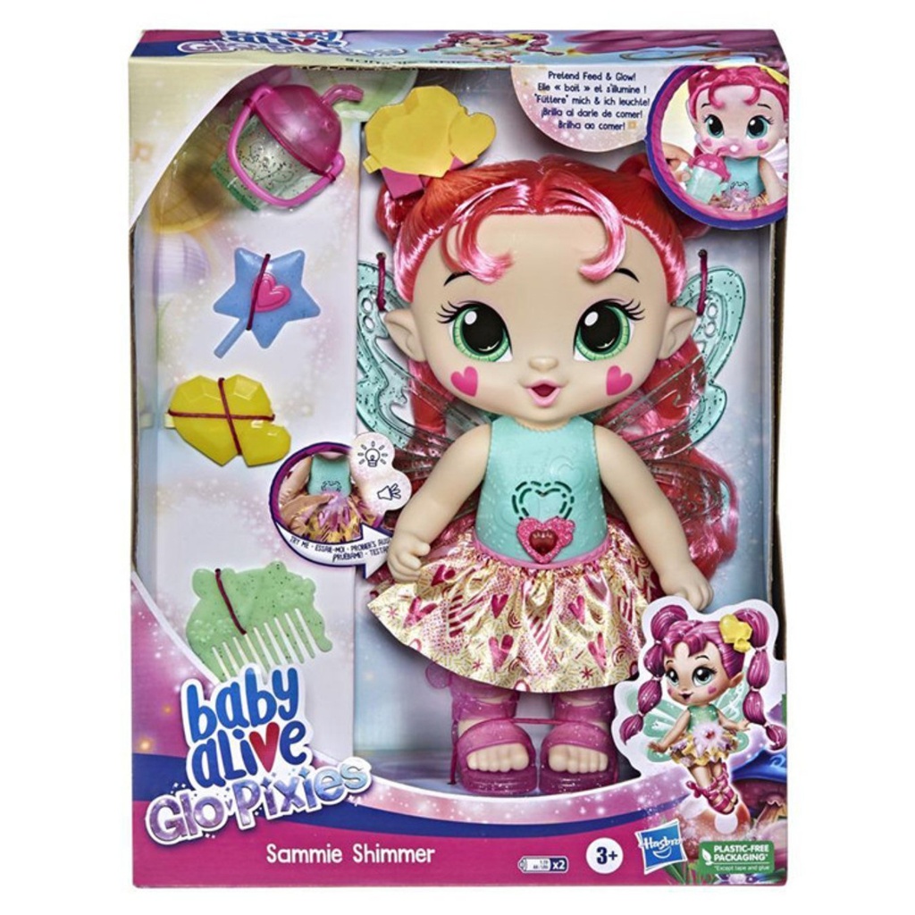Muñeca Baby Alive GLo Pixies Sammie Shimmer / 3+ Años