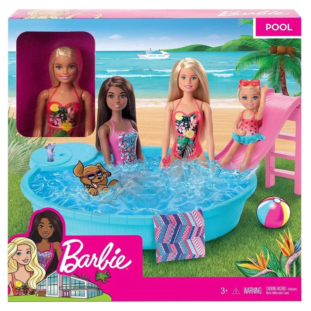 Barbie Piscina + Accesorios / 3+ Años