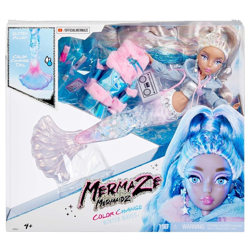 Sirena Mermaze Mermaidz - Cola Cambia de Color