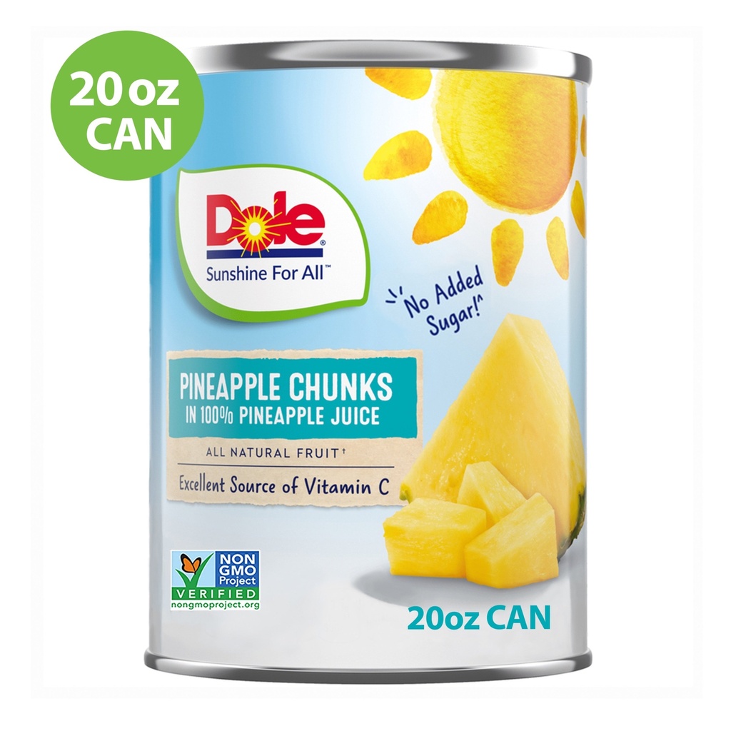 Trozos De Piña En 100% Zumo De Piña / Dole / 567g