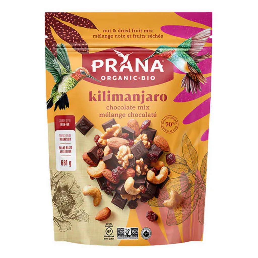 Kilimanjaro Trail Mix Con Chocolate 70% / Prana Organic / 681g
