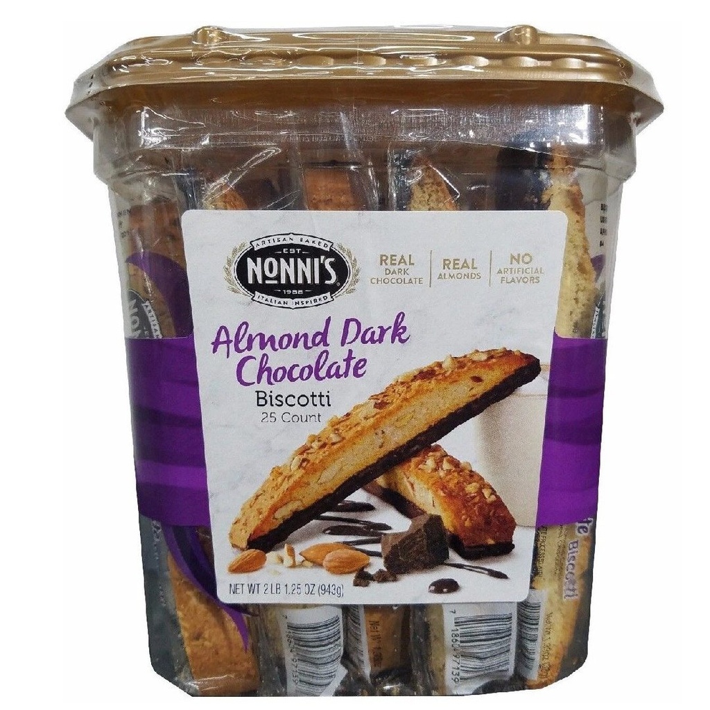 Galletas Nonni´s Cioccolati Almendra Con Chocolate Oscuro 25 Pack, 943g