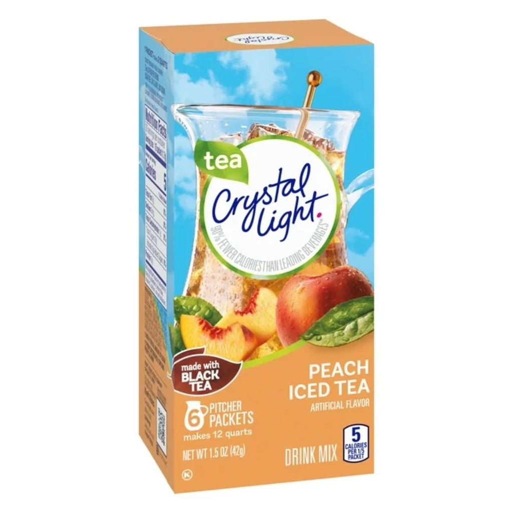 Crystal Light - Té Frío De Durazno / 6 Sobres / 42GR