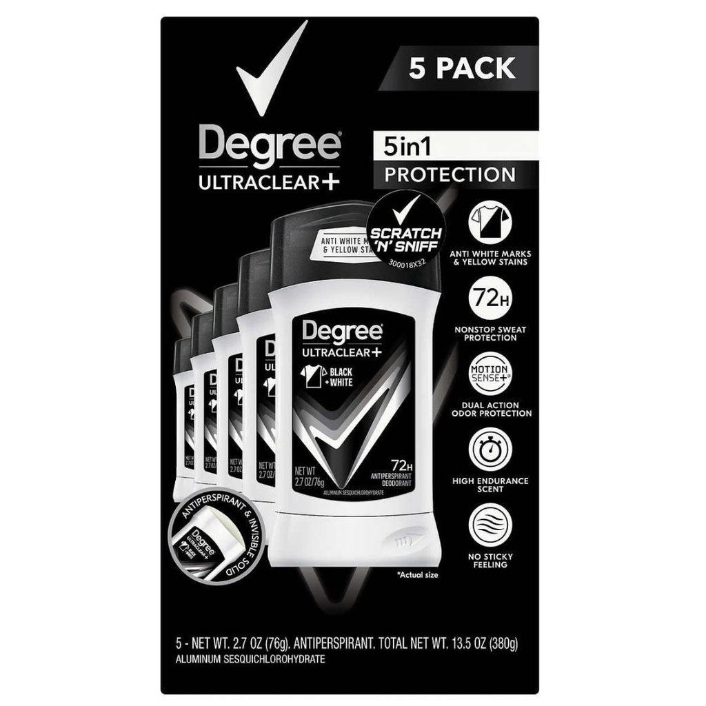 Degree Desodorante Antitranspirante Men UltraClear / 5 Pack